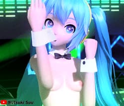 nude Hatsune Miku cute boobs dance Hand in Hand Project Diva'