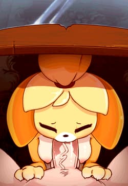 Isabelle sucking hard'