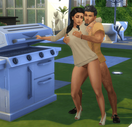 Sims 4 porn gif au barbecues
