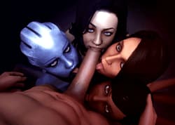 3 women, a alien and one dick'