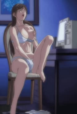 Anime hottie rubbimg herself'