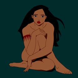Pocahontas rejected teaser poster design'