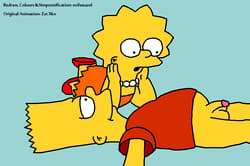 Lisa watching Bart’s cock grow'