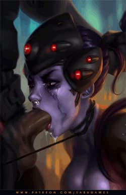 Widowmaker sucking a cock in Hell forever'
