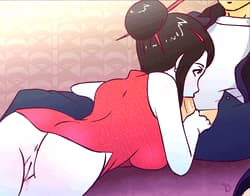 Sucking geisha'