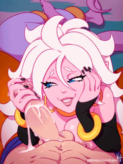 Android 21 getting the soul out of him...'