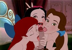 Ariel, Snow White and Belle get down to business'