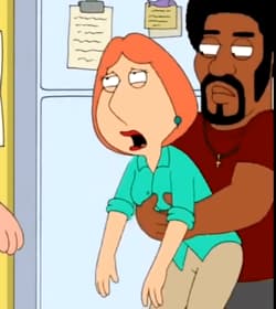 Lois Griffin dry humped when choking on food'