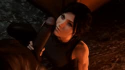 Lara Croft plays with a BBC'