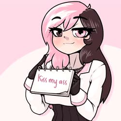 Animated fem with a menu.'