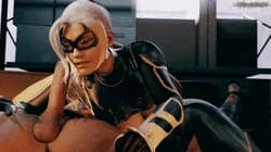 Black Cat sucking dick (Hazard3000, Evilaudio) spider-man marvel black cat GIF'