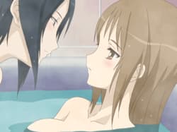 ♥ cute gfs kissing in bathtube ♥ (source: strawberry panic)'